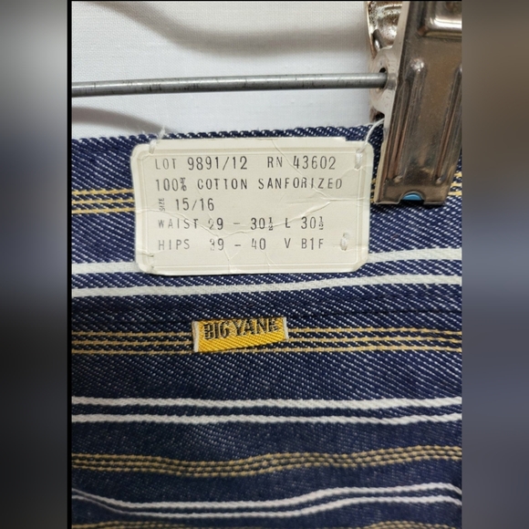 Vintage NWT 60s/70s Big Yank Stripped Fringe Jeans Size 29 - Picture 3 of 10